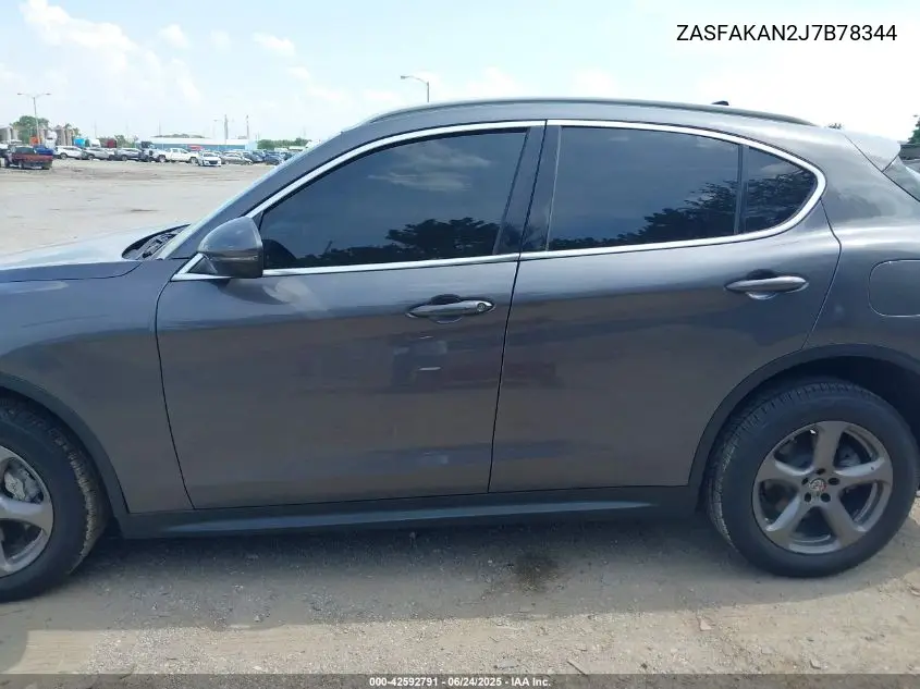 2018 Alfa Romeo Stelvio Awd VIN: ZASFAKAN2J7B78344 Lot: 42592791
