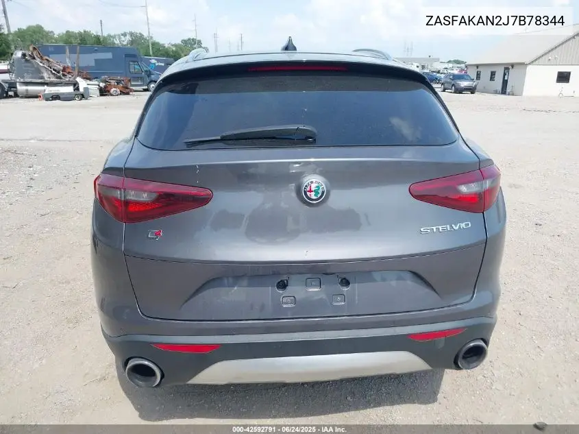 2018 Alfa Romeo Stelvio Awd VIN: ZASFAKAN2J7B78344 Lot: 42592791
