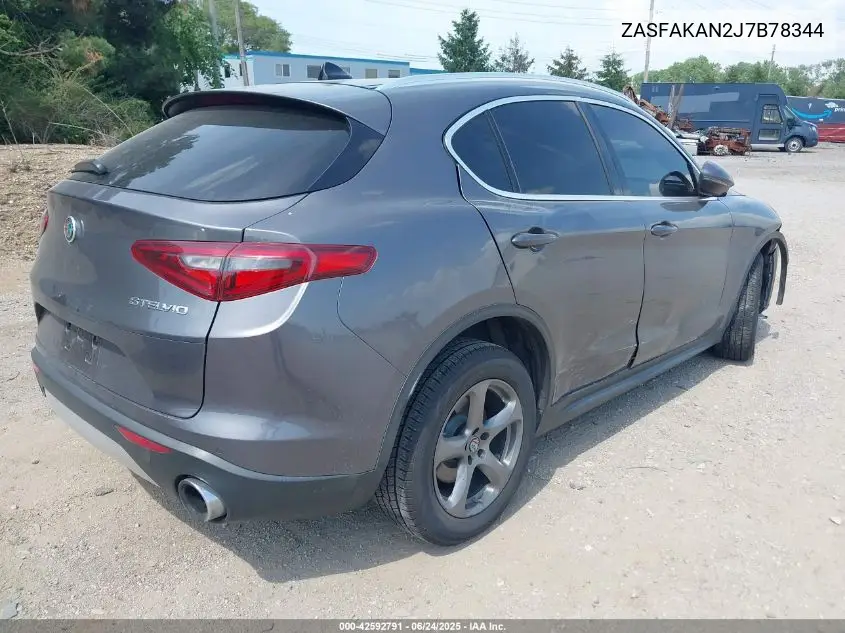 2018 Alfa Romeo Stelvio Awd VIN: ZASFAKAN2J7B78344 Lot: 42592791