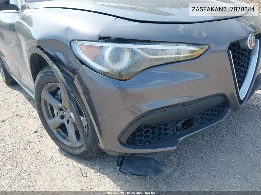 2018 Alfa Romeo Stelvio Awd VIN: ZASFAKAN2J7B78344 Lot: 42592791