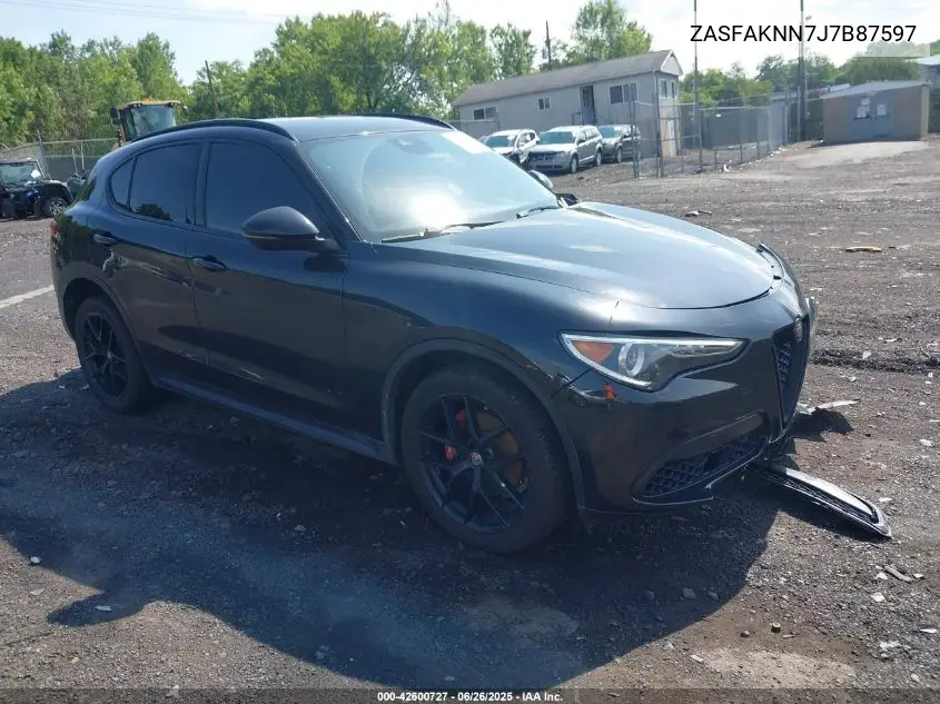 2018 Alfa Romeo Stelvio Ti Sport Awd VIN: ZASFAKNN7J7B87597 Lot: 42600727