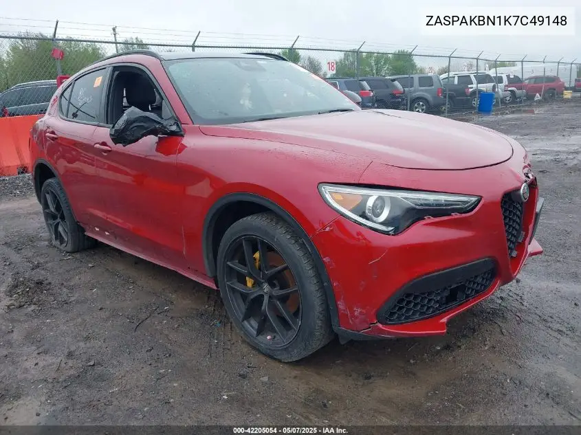 2019 Alfa Romeo Stelvio Ti Sport Awd VIN: ZASPAKBN1K7C49148 Lot: 42205054