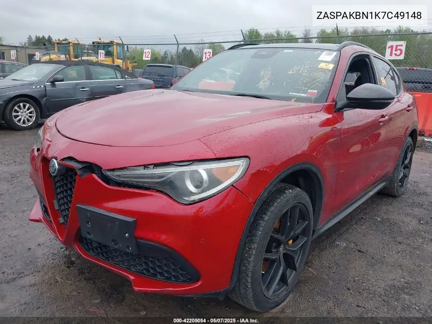 2019 Alfa Romeo Stelvio Ti Sport Awd VIN: ZASPAKBN1K7C49148 Lot: 42205054