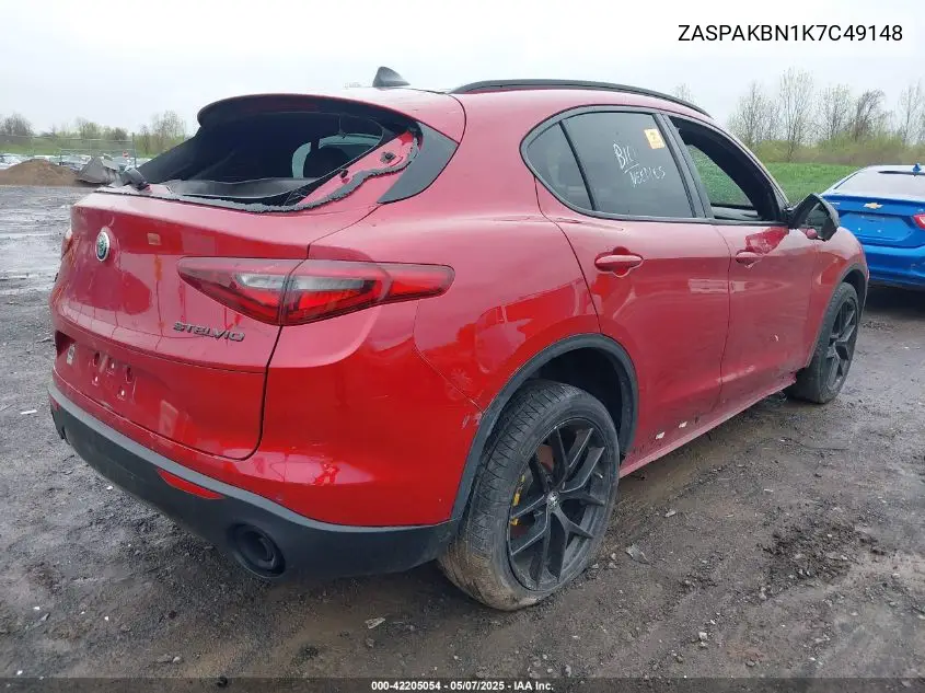 2019 Alfa Romeo Stelvio Ti Sport Awd VIN: ZASPAKBN1K7C49148 Lot: 42205054