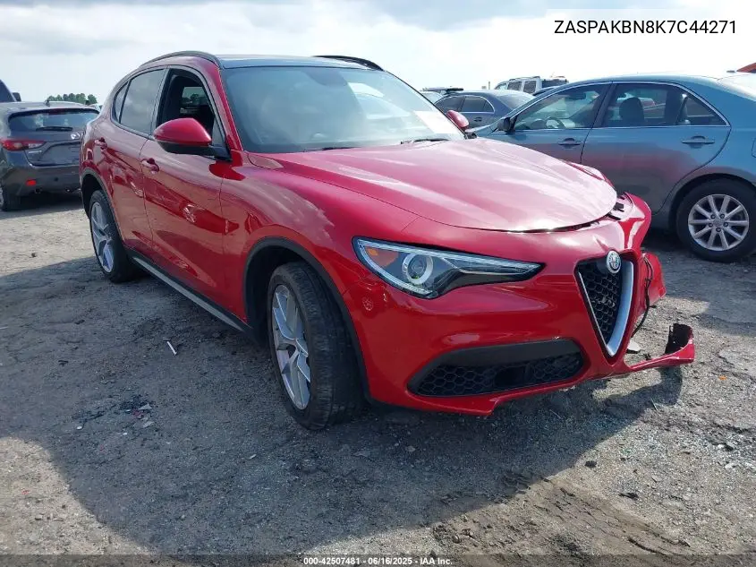 2019 Alfa Romeo Stelvio Ti Sport Awd VIN: ZASPAKBN8K7C44271 Lot: 42507481