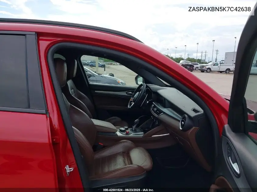 2019 Alfa Romeo Stelvio Ti Sport Awd VIN: ZASPAKBN5K7C42638 Lot: 42581524