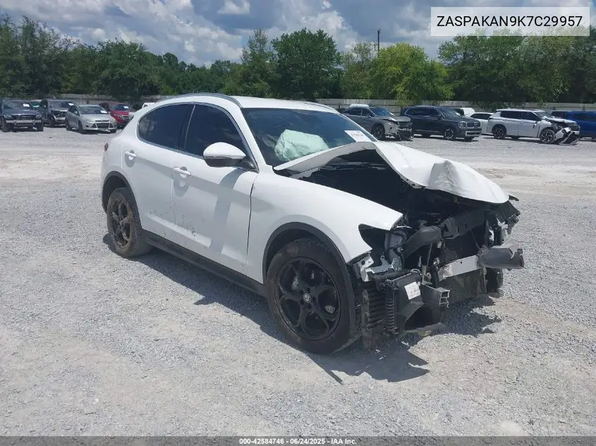 2019 Alfa Romeo Stelvio Awd VIN: ZASPAKAN9K7C29957 Lot: 42584746