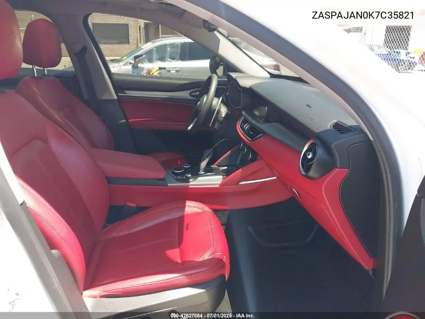 2019 Alfa Romeo Stelvio Sport Rwd VIN: ZASPAJAN0K7C35821 Lot: 42627084