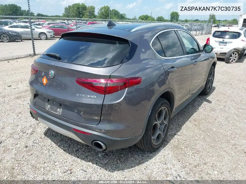 ZASPAKAN7K7C30735 2019 Alfa Romeo Stelvio Awd