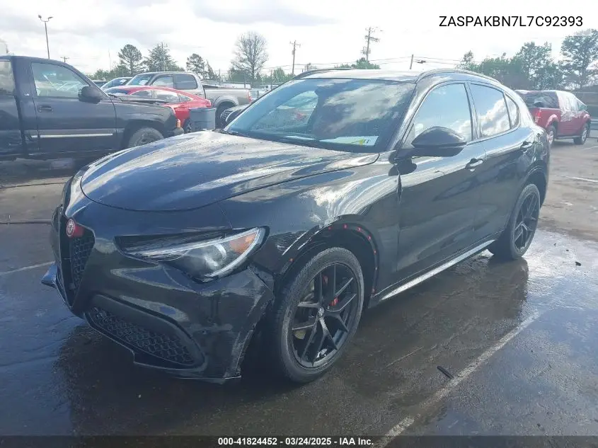 2020 Alfa Romeo Stelvio Ti Awd VIN: ZASPAKBN7L7C92393 Lot: 41824452