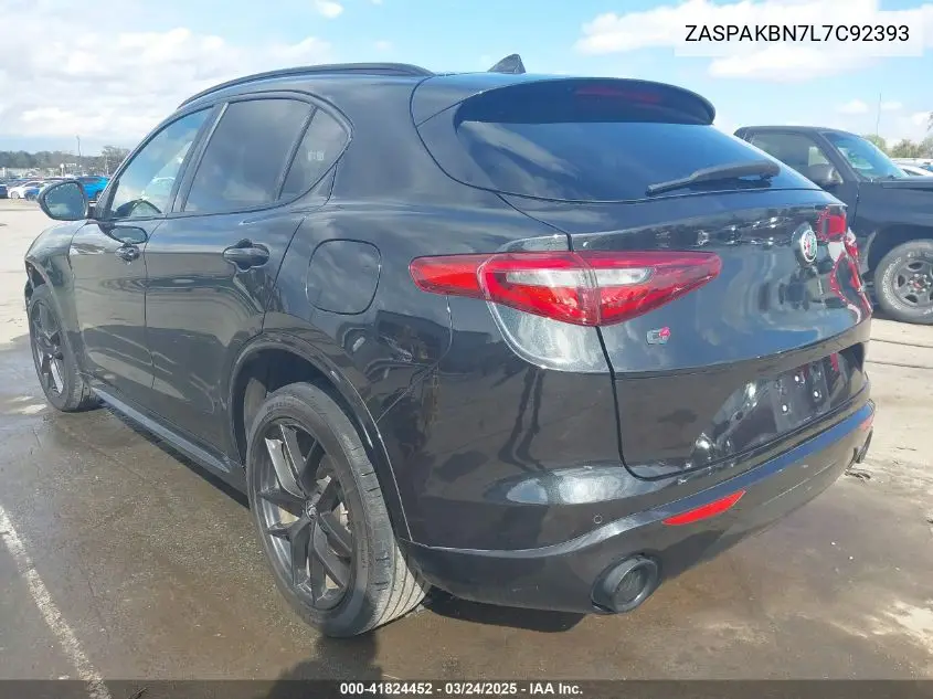 2020 Alfa Romeo Stelvio Ti Awd VIN: ZASPAKBN7L7C92393 Lot: 41824452