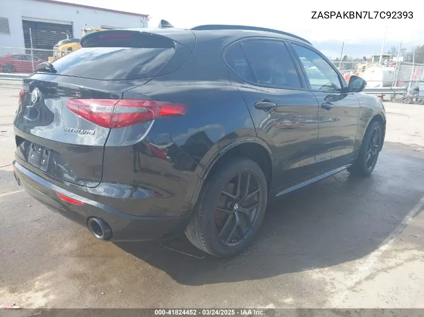 2020 Alfa Romeo Stelvio Ti Awd VIN: ZASPAKBN7L7C92393 Lot: 41824452