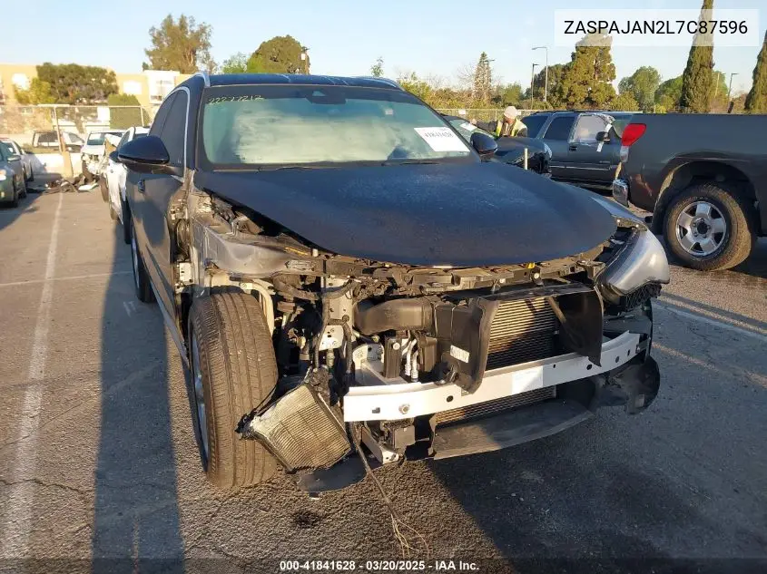 2020 Alfa Romeo Stelvio Rwd VIN: ZASPAJAN2L7C87596 Lot: 41841628