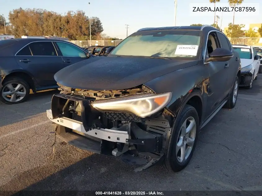 2020 Alfa Romeo Stelvio Rwd VIN: ZASPAJAN2L7C87596 Lot: 41841628