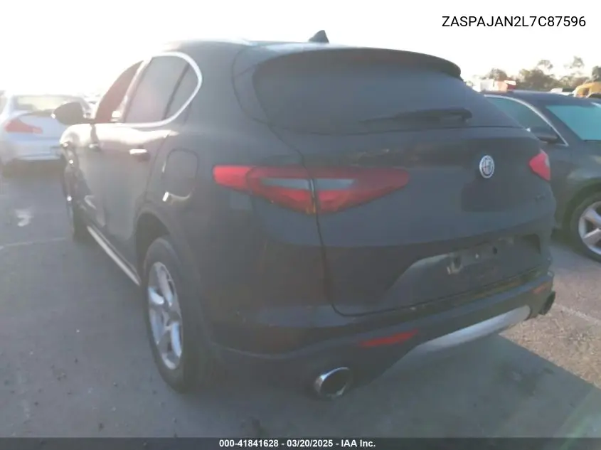 2020 Alfa Romeo Stelvio Rwd VIN: ZASPAJAN2L7C87596 Lot: 41841628