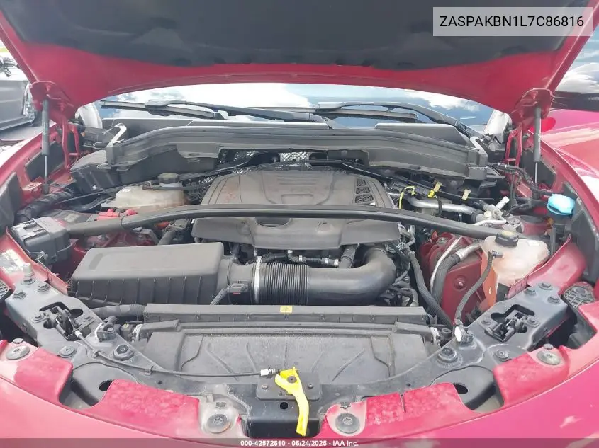 2020 Alfa Romeo Stelvio Ti Sport Awd VIN: ZASPAKBN1L7C86816 Lot: 42572610