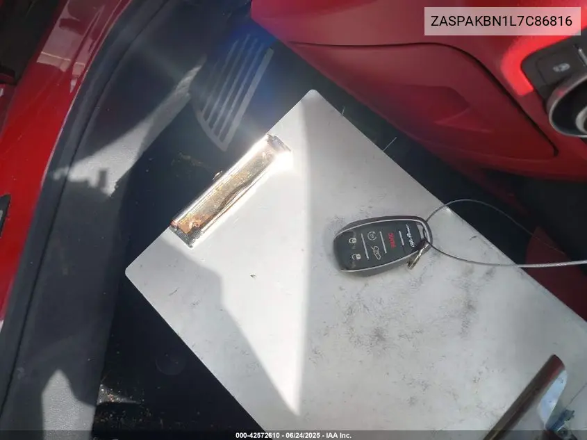 2020 Alfa Romeo Stelvio Ti Sport Awd VIN: ZASPAKBN1L7C86816 Lot: 42572610
