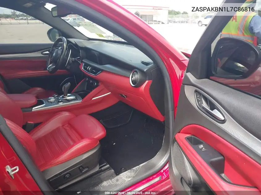 2020 Alfa Romeo Stelvio Ti Sport Awd VIN: ZASPAKBN1L7C86816 Lot: 42572610