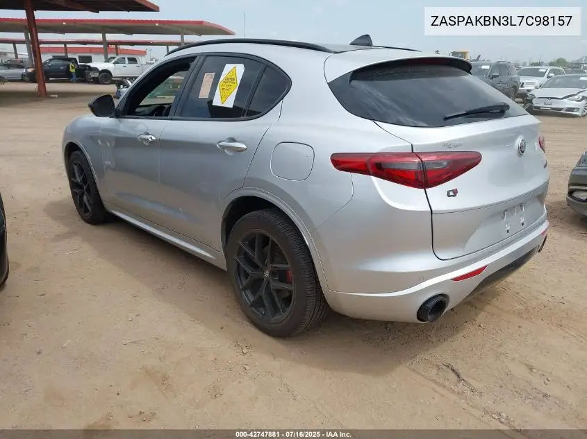 2020 Alfa Romeo Stelvio Ti Sport Awd VIN: ZASPAKBN3L7C98157 Lot: 42747881