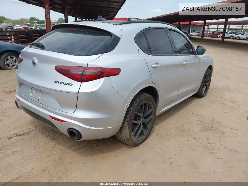 2020 Alfa Romeo Stelvio Ti Sport Awd VIN: ZASPAKBN3L7C98157 Lot: 42747881