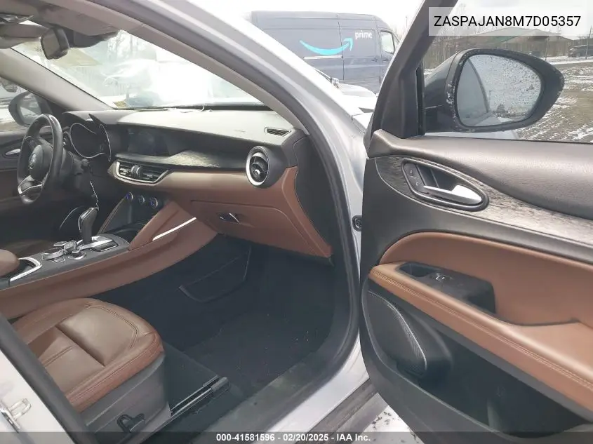 2021 Alfa Romeo Stelvio Rwd VIN: ZASPAJAN8M7D05357 Lot: 41581596