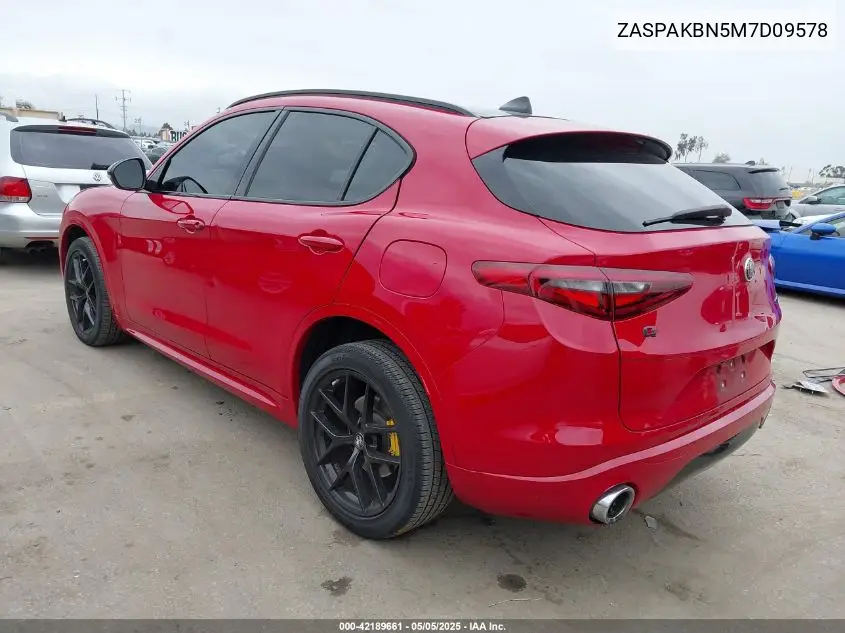 2021 Alfa Romeo Stelvio Ti Awd VIN: ZASPAKBN5M7D09578 Lot: 42189661