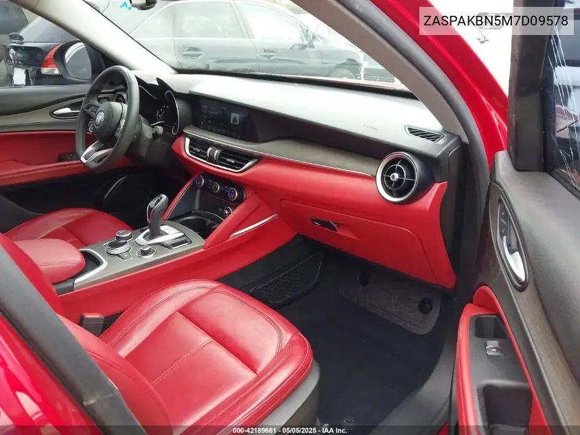 2021 Alfa Romeo Stelvio Ti Awd VIN: ZASPAKBN5M7D09578 Lot: 42189661