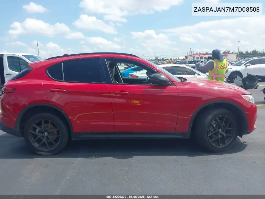 2021 Alfa Romeo Stelvio Rwd VIN: ZASPAJAN7M7D08508 Lot: 42206372