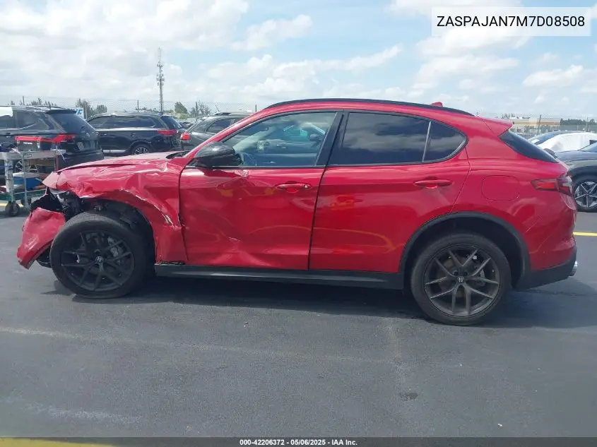 2021 Alfa Romeo Stelvio Rwd VIN: ZASPAJAN7M7D08508 Lot: 42206372