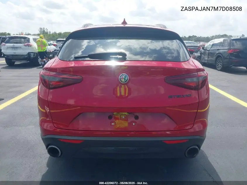 2021 Alfa Romeo Stelvio Rwd VIN: ZASPAJAN7M7D08508 Lot: 42206372