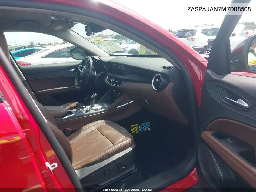 2021 Alfa Romeo Stelvio Rwd VIN: ZASPAJAN7M7D08508 Lot: 42206372