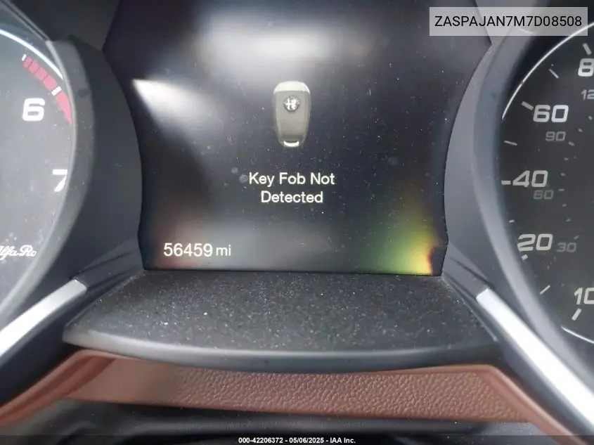 2021 Alfa Romeo Stelvio Rwd VIN: ZASPAJAN7M7D08508 Lot: 42206372