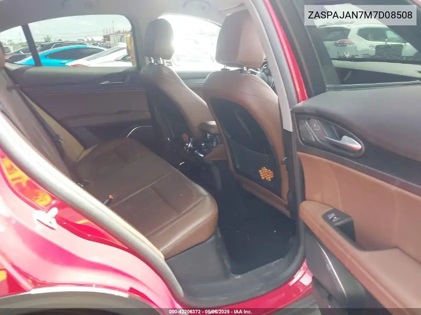2021 Alfa Romeo Stelvio Rwd VIN: ZASPAJAN7M7D08508 Lot: 42206372