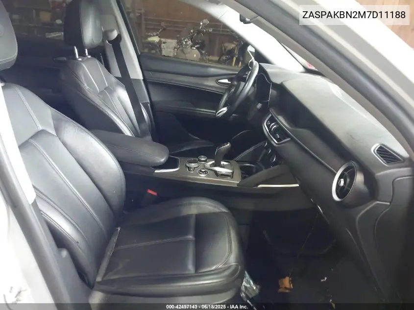 2021 Alfa Romeo Stelvio Ti Awd VIN: ZASPAKBN2M7D11188 Lot: 42497143