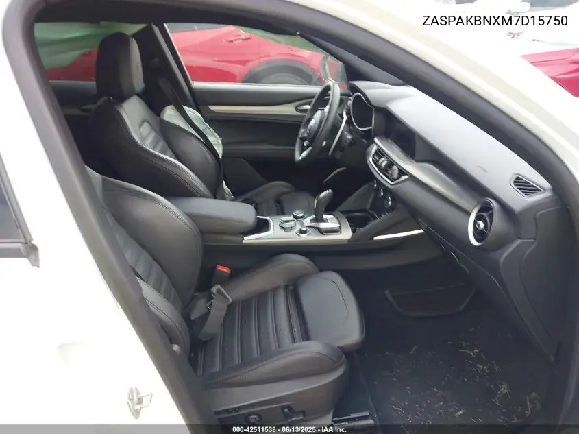 2021 Alfa Romeo Stelvio Ti Sport Awd VIN: ZASPAKBNXM7D15750 Lot: 42511538