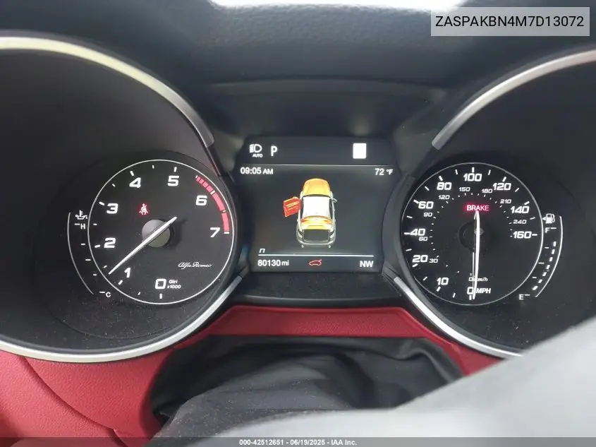 2021 Alfa Romeo Stelvio Ti Awd VIN: ZASPAKBN4M7D13072 Lot: 42512651