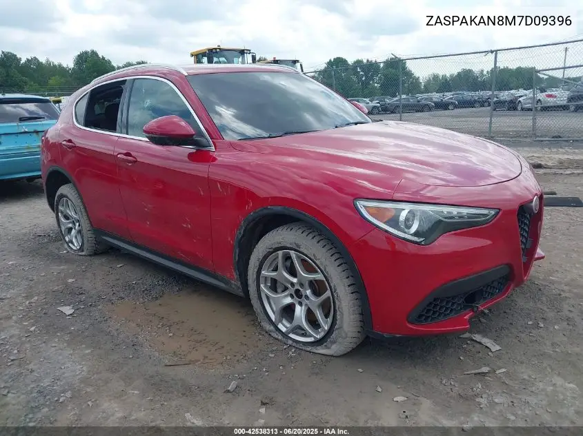 2021 Alfa Romeo Stelvio Awd VIN: ZASPAKAN8M7D09396 Lot: 42538313