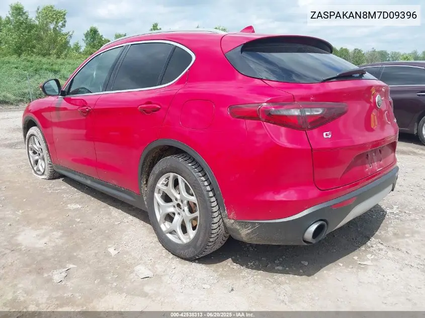 2021 Alfa Romeo Stelvio Awd VIN: ZASPAKAN8M7D09396 Lot: 42538313