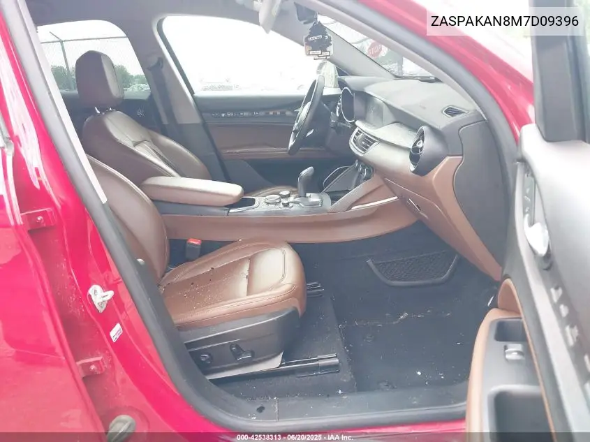 2021 Alfa Romeo Stelvio Awd VIN: ZASPAKAN8M7D09396 Lot: 42538313