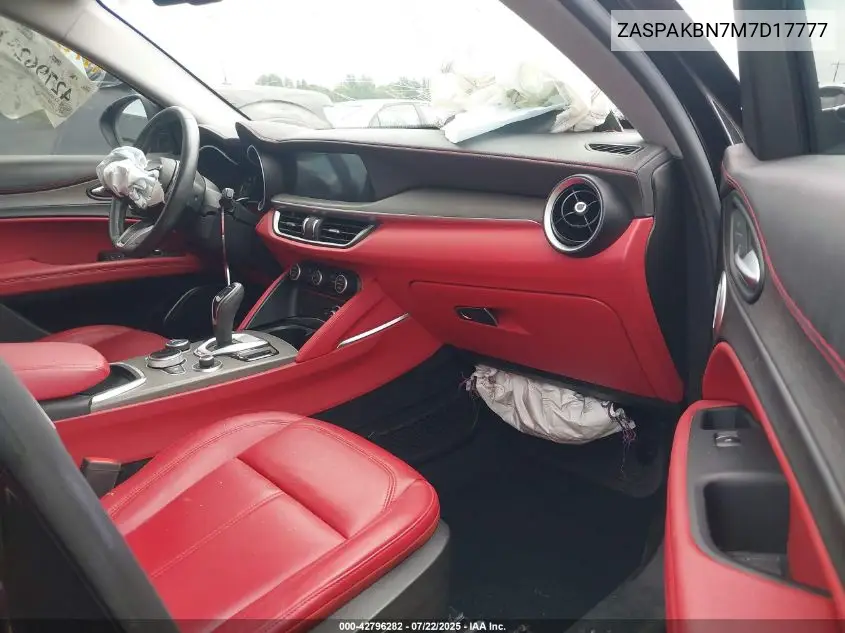 2021 Alfa Romeo Stelvio Ti Awd VIN: ZASPAKBN7M7D17777 Lot: 42796282