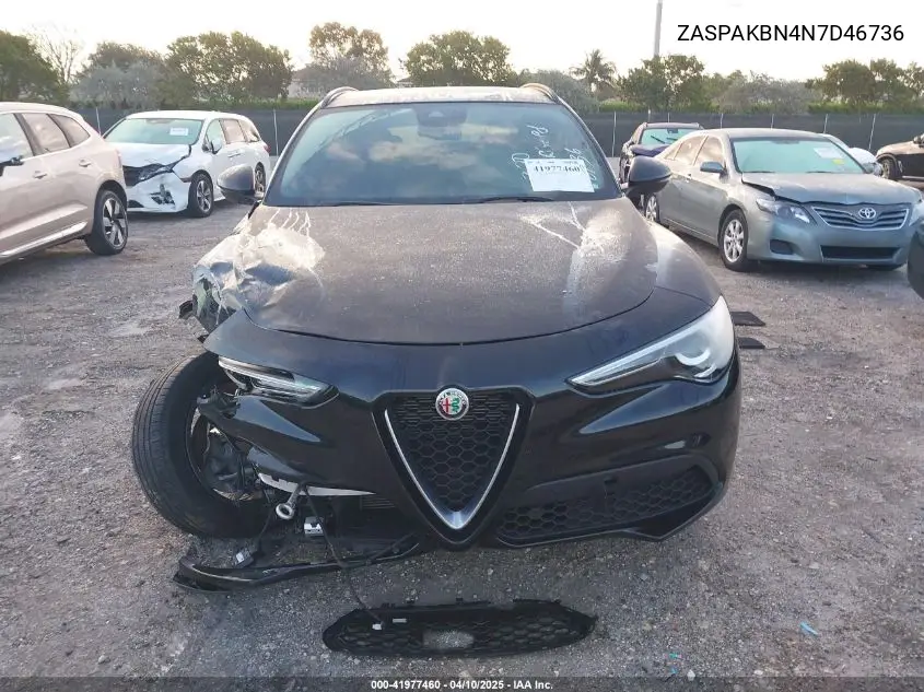 2022 Alfa Romeo Stelvio Ti Awd VIN: ZASPAKBN4N7D46736 Lot: 41977460
