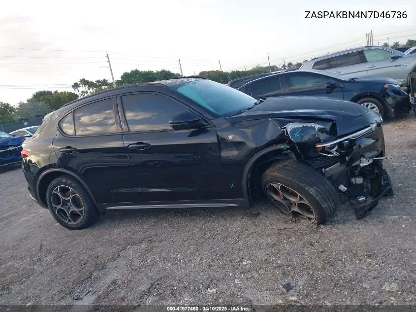 2022 Alfa Romeo Stelvio Ti Awd VIN: ZASPAKBN4N7D46736 Lot: 41977460