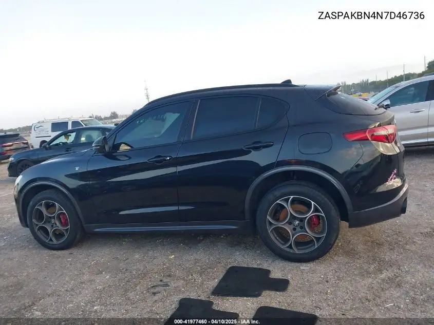 2022 Alfa Romeo Stelvio Ti Awd VIN: ZASPAKBN4N7D46736 Lot: 41977460
