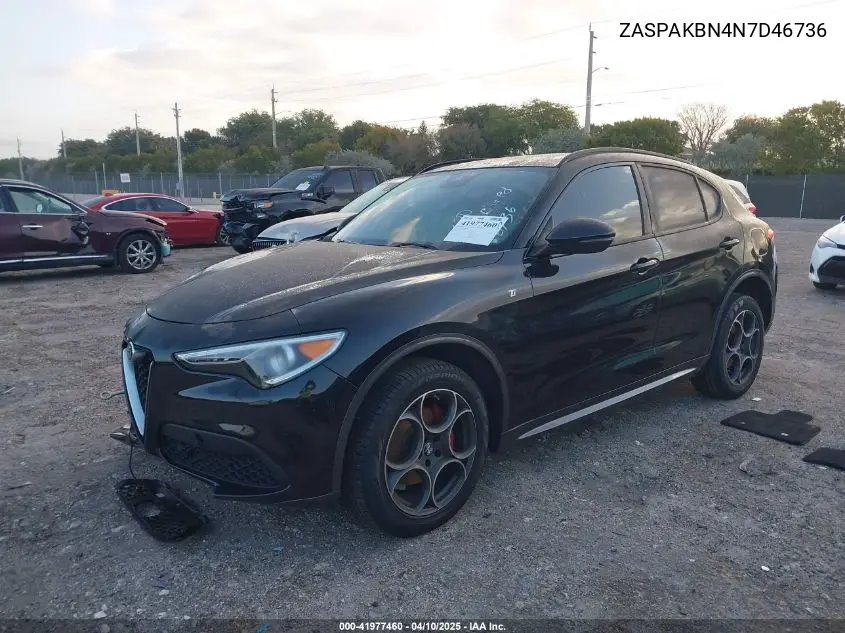 2022 Alfa Romeo Stelvio Ti Awd VIN: ZASPAKBN4N7D46736 Lot: 41977460
