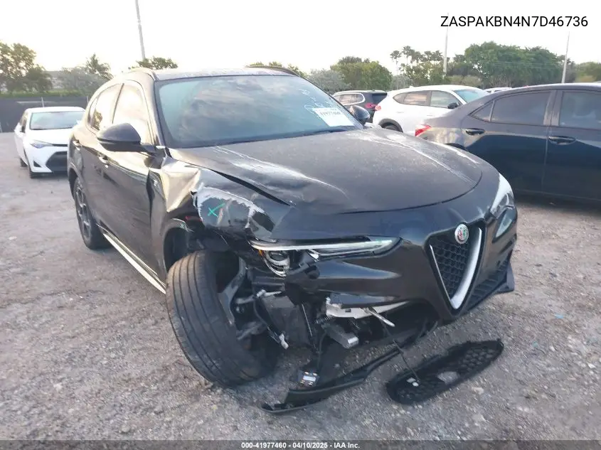2022 Alfa Romeo Stelvio Ti Awd VIN: ZASPAKBN4N7D46736 Lot: 41977460