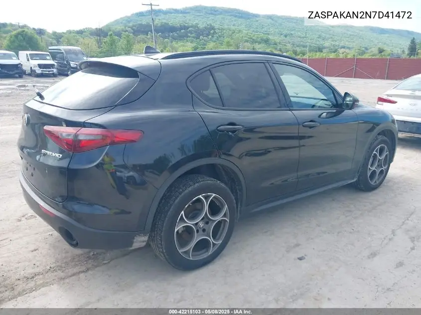 2022 Alfa Romeo Stelvio Sprint Awd VIN: ZASPAKAN2N7D41472 Lot: 42215103