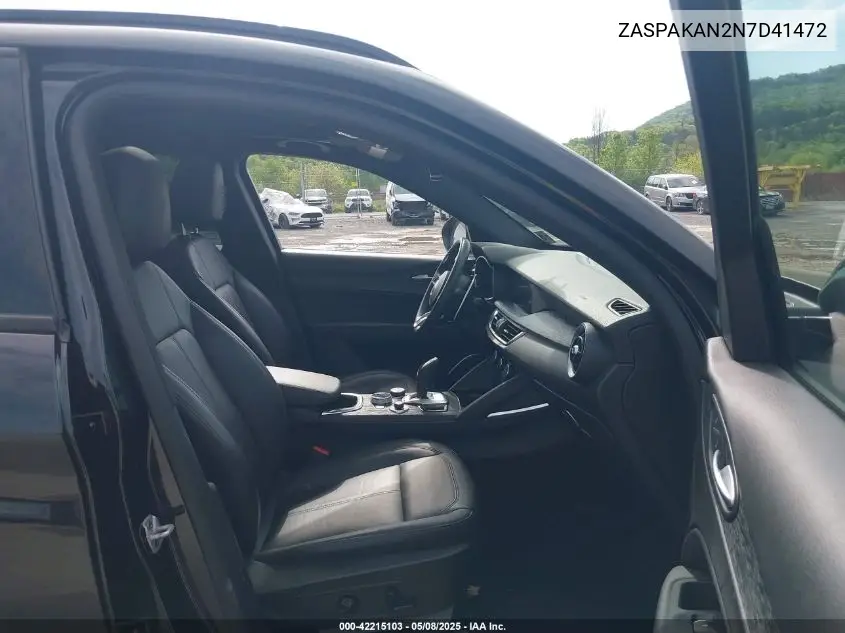 2022 Alfa Romeo Stelvio Sprint Awd VIN: ZASPAKAN2N7D41472 Lot: 42215103