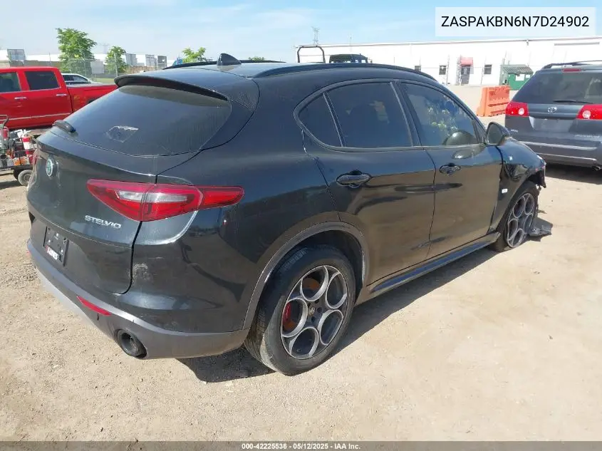 2022 Alfa Romeo Stelvio Ti Awd VIN: ZASPAKBN6N7D24902 Lot: 42225536