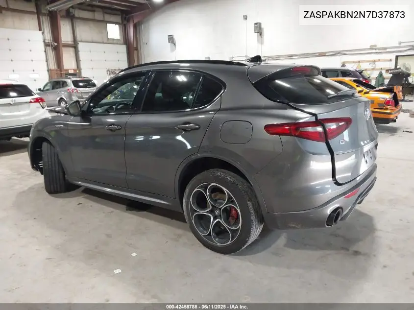 2022 Alfa Romeo Stelvio Veloce Ti Awd VIN: ZASPAKBN2N7D37873 Lot: 42458788
