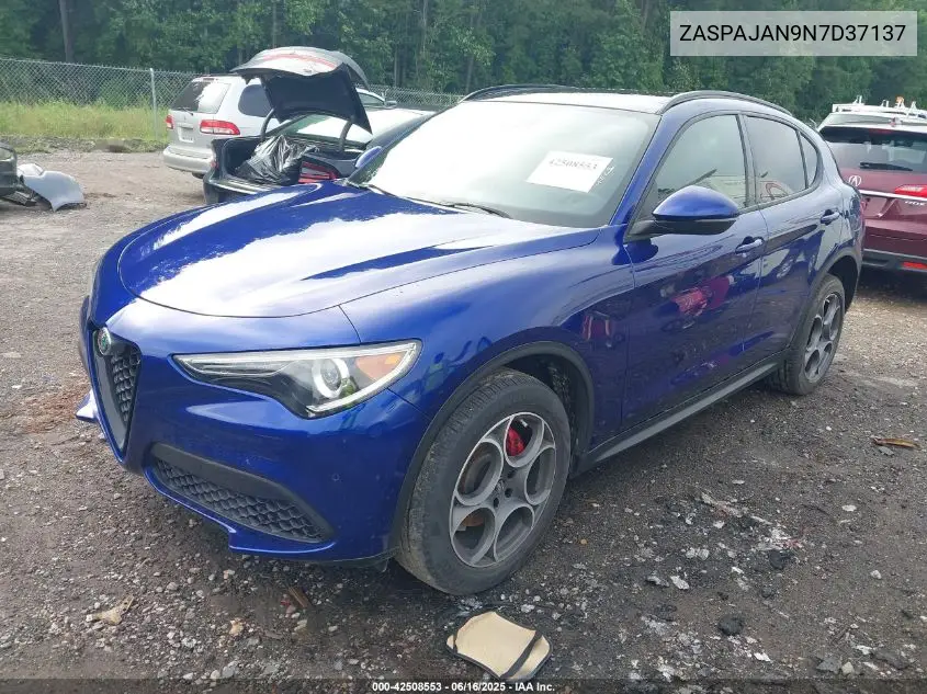 2022 Alfa Romeo Stelvio VIN: ZASPAJAN9N7D37137 Lot: 42508553